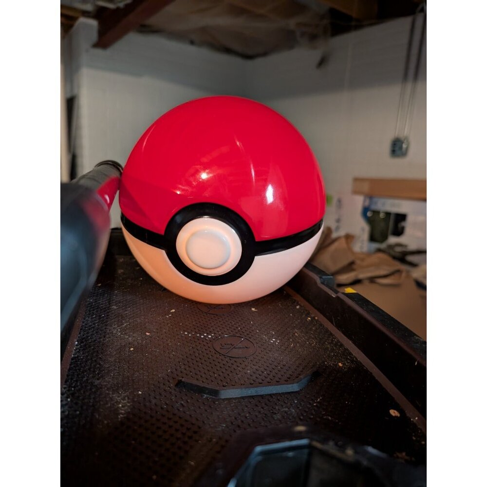 Pokemon Poke Ball Ceramic Lamp Glow Night Light 7� Diameter